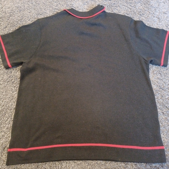 Vintage BC Ethic Pullover Heavy Acrylic Collared Shirt Argyle Sz L USA Made - Picture 5 of 6